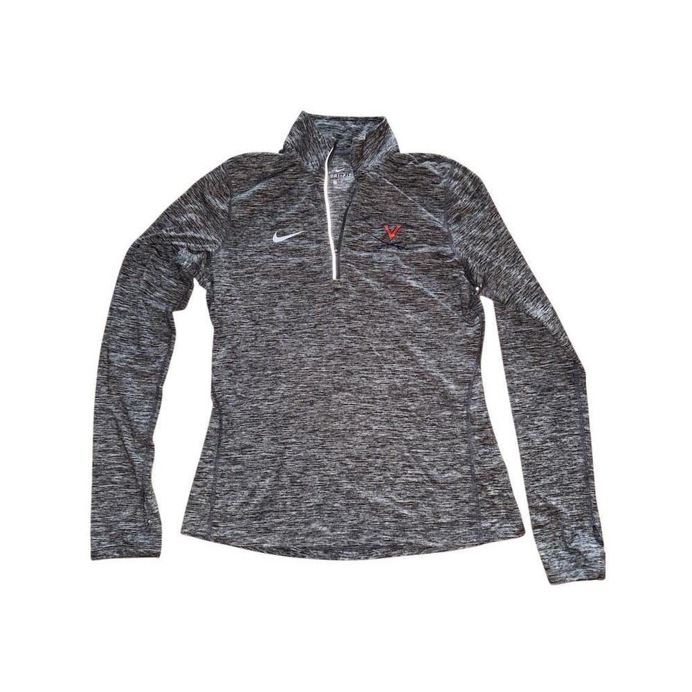 Nike Dri-FIT Element Half-Zip Pullover Womens M Gray Heather UVA Cavaliers - Picture 8 of 8
